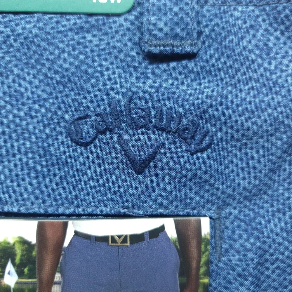 Callaway Mens Peacoat Blue Stretch Active Waistband Golf Shorts 40 CGRS0053